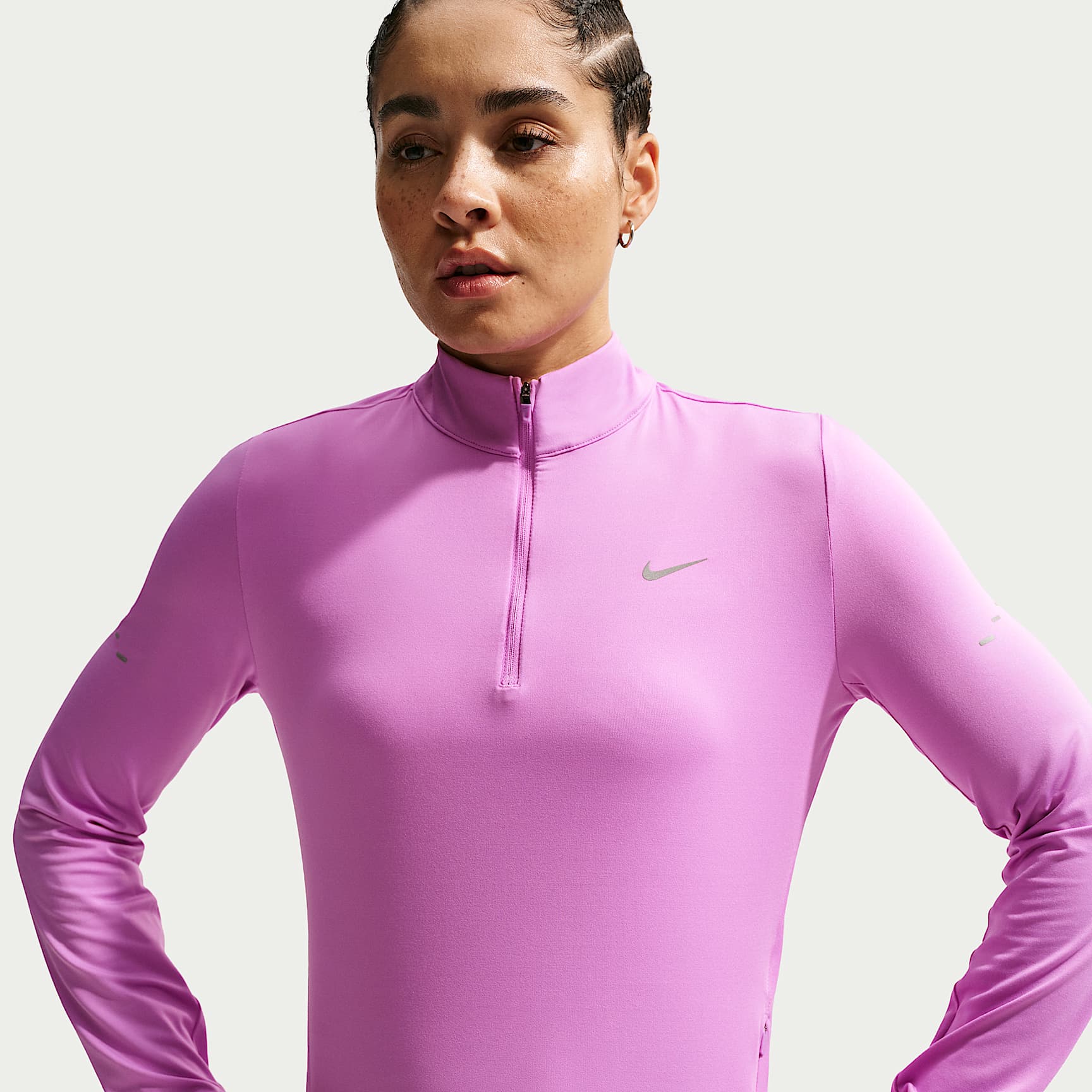 Nike Swift Women's Dri-FIT UV 1/4-Zip Running Top. Nike LU